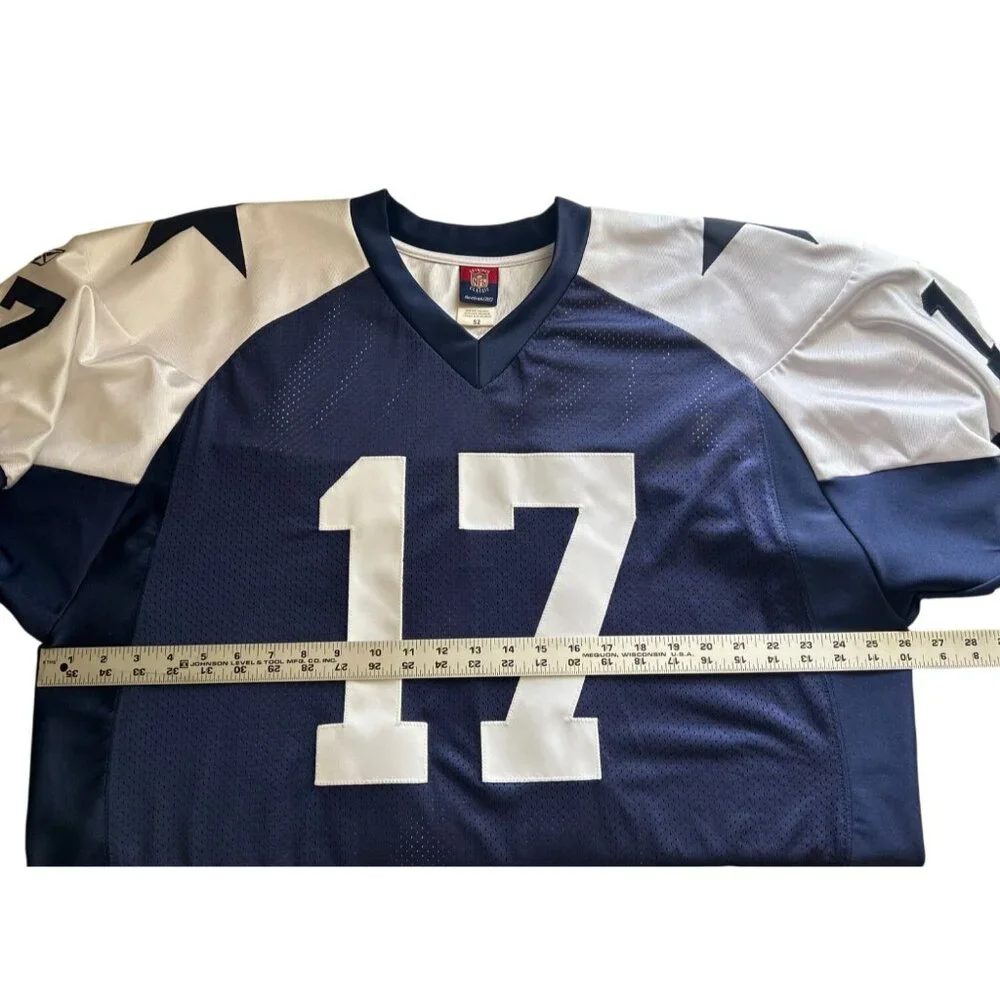 Reebok NFL Gridiron Classic Dallas Cowboys Jersey Size 52 Blue & White Mesh - Picture 5 of 7